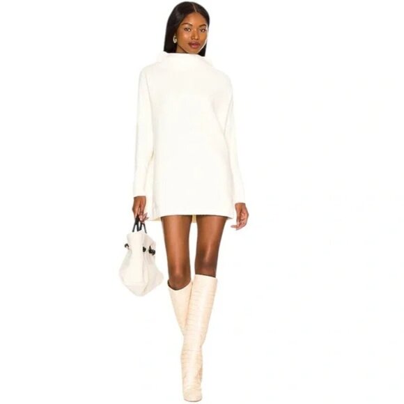 Free People Sweaters - Free People Ottoman Slouchy Tunic Sweater Dress in Ecru- XS